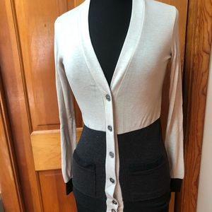 Cream and grey cardigan